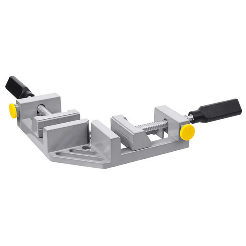 90° Right Angle Aluminum Alloy Woodworking Clamp with Double Handle Vice Holder Tools