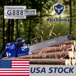 US STOCK - 122cc Holzfforma® Blue Thunder G888 Gasoline Chain Saw Power Head Without Guide Bar and Chain Produced By Farmertec All parts are Compatible With MS880 088 Chainsaw 2-4 Days Delivery Time Fast Shipping For US Customers Only