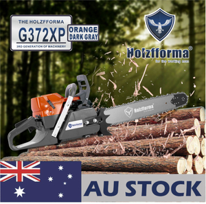 AU STOCK - 71cc Holzfforma® Orange Dark Gray G372XP Gasoline Chain Saw Power Head 50mm Bore Without Guide Bar and Chain Top Quality By Farmertec All Parts Are For Husqvarna 372XP Chainsaw 2-4 Days Delivery Time Fast Shipping For AU Customers Only