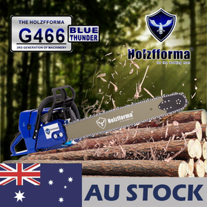 AU STOCK - 76.5cc Holzfforma® Blue Thunder G466 Gasoline Chain Saw Power Head Without Guide Bar and Chain All parts are For MS460 046 Chainsaw 2-4 Days Delivery Time Fast Shipping For AU Customers Only