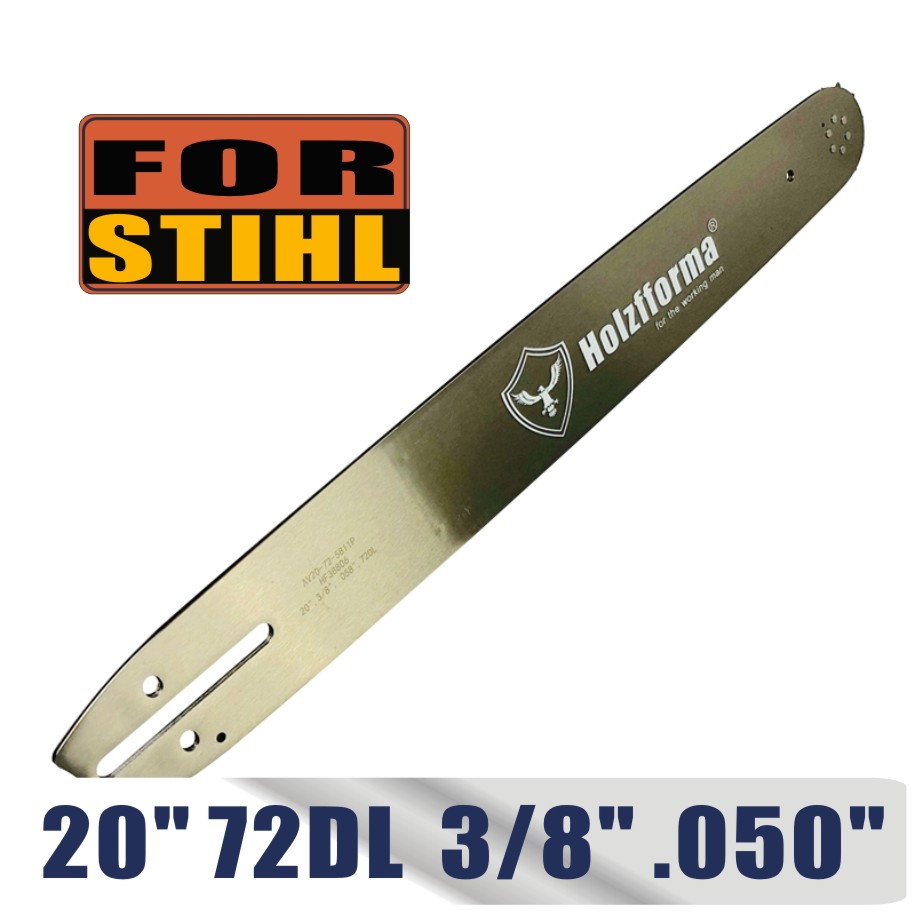 Holzfforma® 20inch 3/8 .050 72DL Guide Bar For Stihl MS360 MS361 MS362 MS380 MS390 MS440 MS441 MS460 MS461 MS660 MS661 MS650
