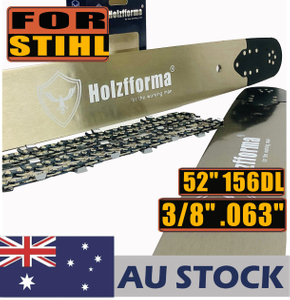 AU STOCK only to AU ADDRESS - Holzfforma 52inch 3/8” .063” 156DL Guide Bar & Saw Chain For MS440 MS441 MS460 MS660 MS661 MS650 Chainsaw 2-4 Days Delivery Time Fast Shipping For AU Customers Only
