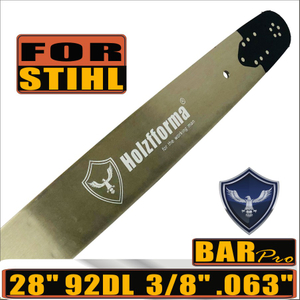 Holzfforma® Pro 28inch 3/8 .063 92DL 3003-000-6041 Guide Bar For Many Stihl Chainsaws like Stihl MS361 MS362 MS380 MS390 MS440 MS441 MS460 MS461 MS660 MS661 MS650
