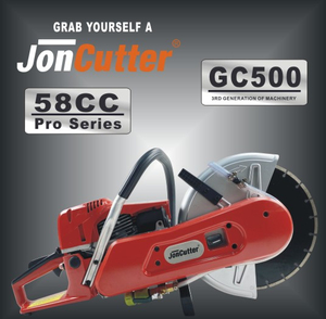 58cc JonCutter GC500 Gasoline Concrete Cut-Off Saw Cement Concrete Cutter Blade Not Included