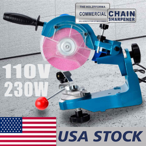 US STOCK - US CA 110V 230W Electric Chainsaw Chain sharpener Grinder With 2 Grinding Wheels and Tools 2-4 Days Delivery Time Fast Shipping For US Customers Only