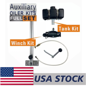 US STOCK - Complete Aux Auxiliary Oiler Equipment with winch and lever arm for chain saw mill and lumber milling 2-4 Days Delivery Time Fast Shipping For US Customers Only